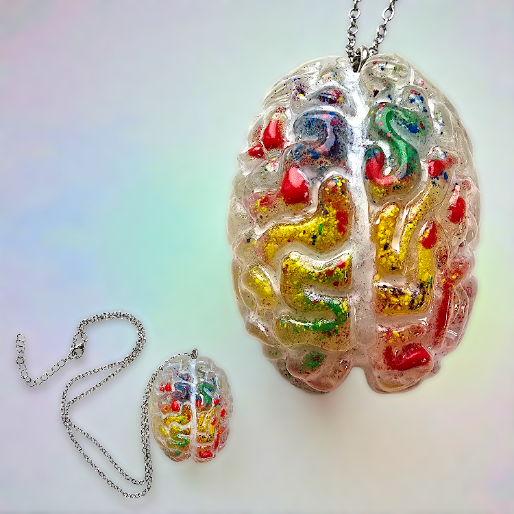 Brain Pendant Necklace