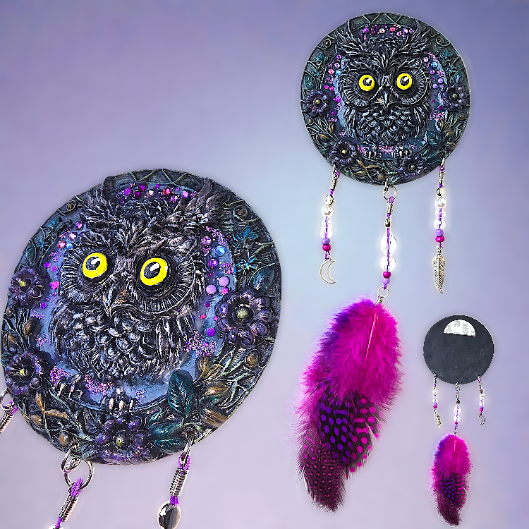 Handmade Owl Wall Decoration