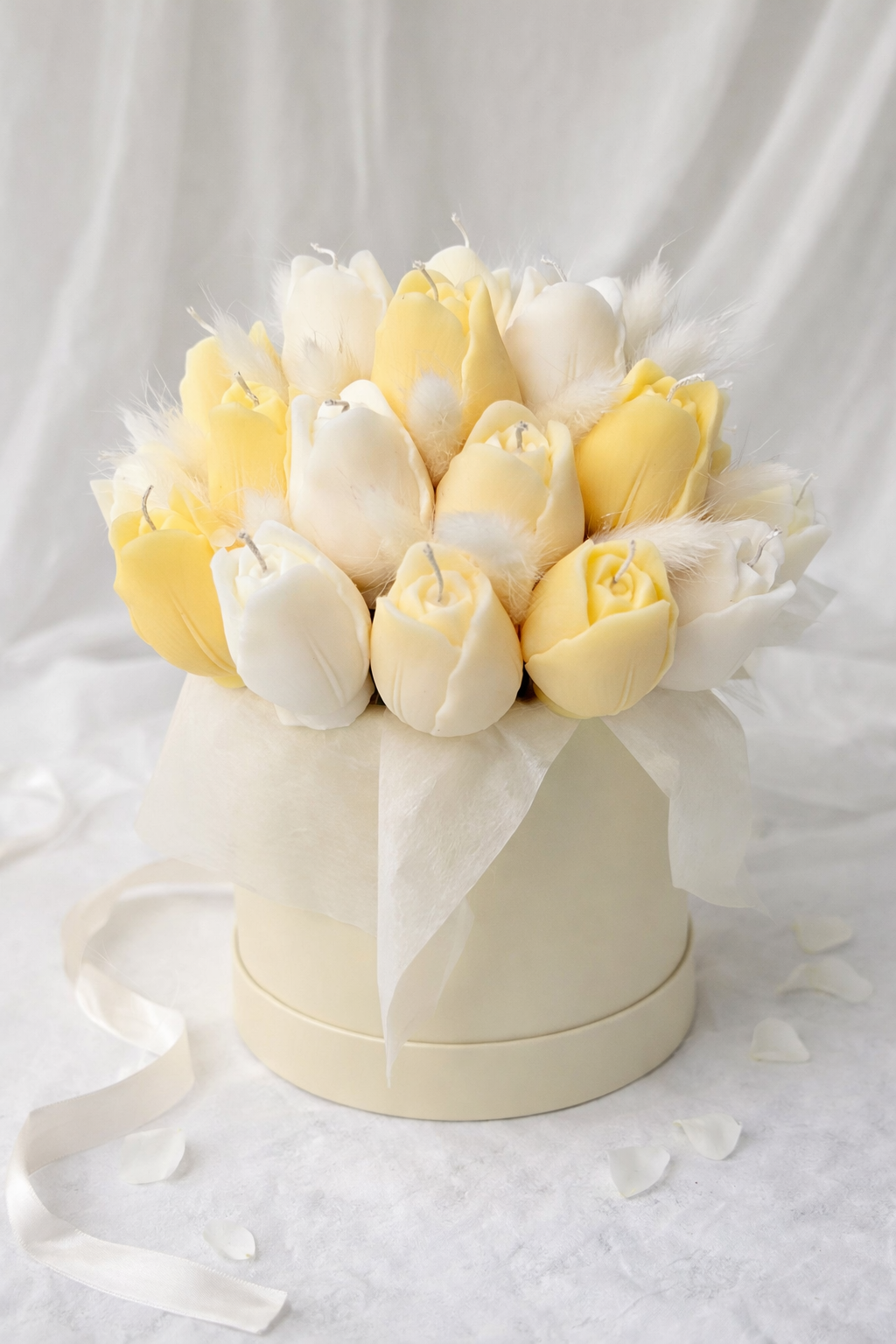 Floral Soy Wax Candle Arrangement