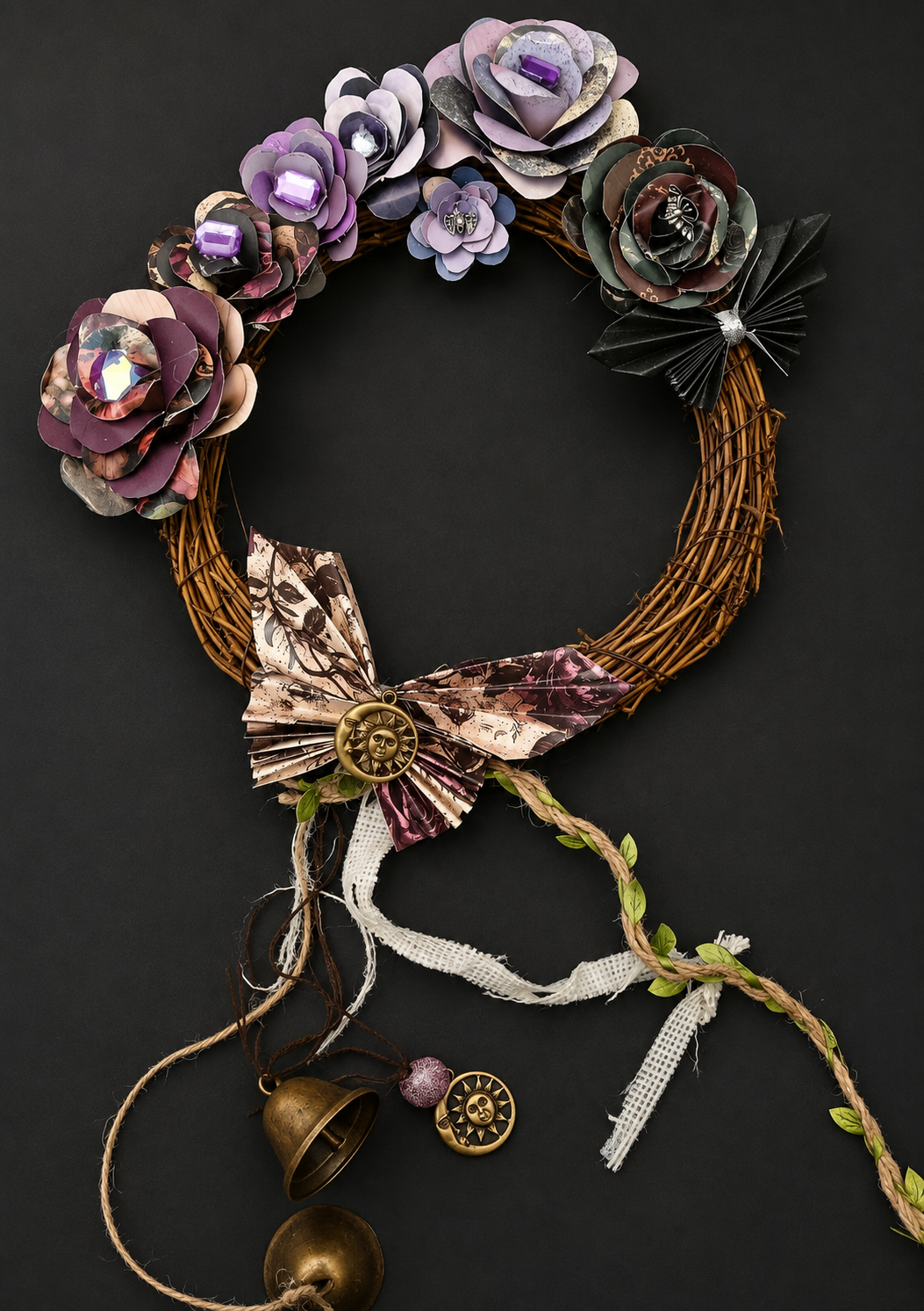 Large Witches bell wreath