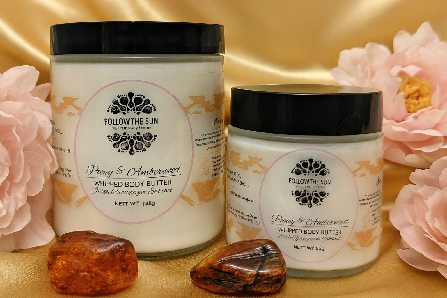Whipped Body Butter, Peony & Amberwood
