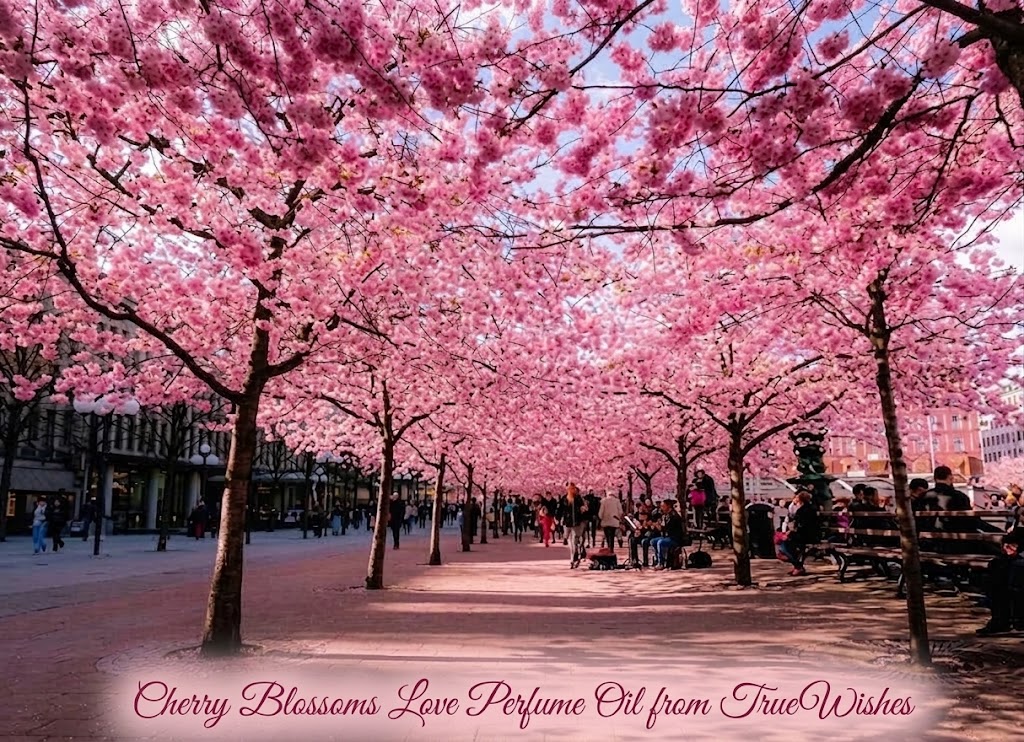 "Cherry Blossoms Love Perfume Oil: Embrace the Romance of Blooming Fragrance"Bottle 10 ml.
