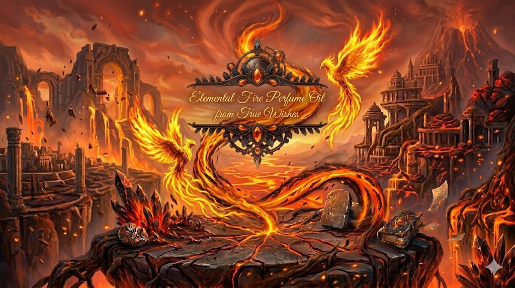 Elemental Fire Perfume Oil: Embrace the Flames of Passion. Bottle 10 ml.