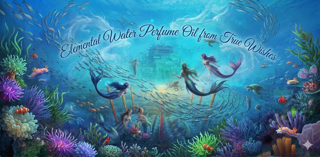 Elemental Water Perfume Oil: Dive into the Serenity of the Abyss. Bottle 10 ml.