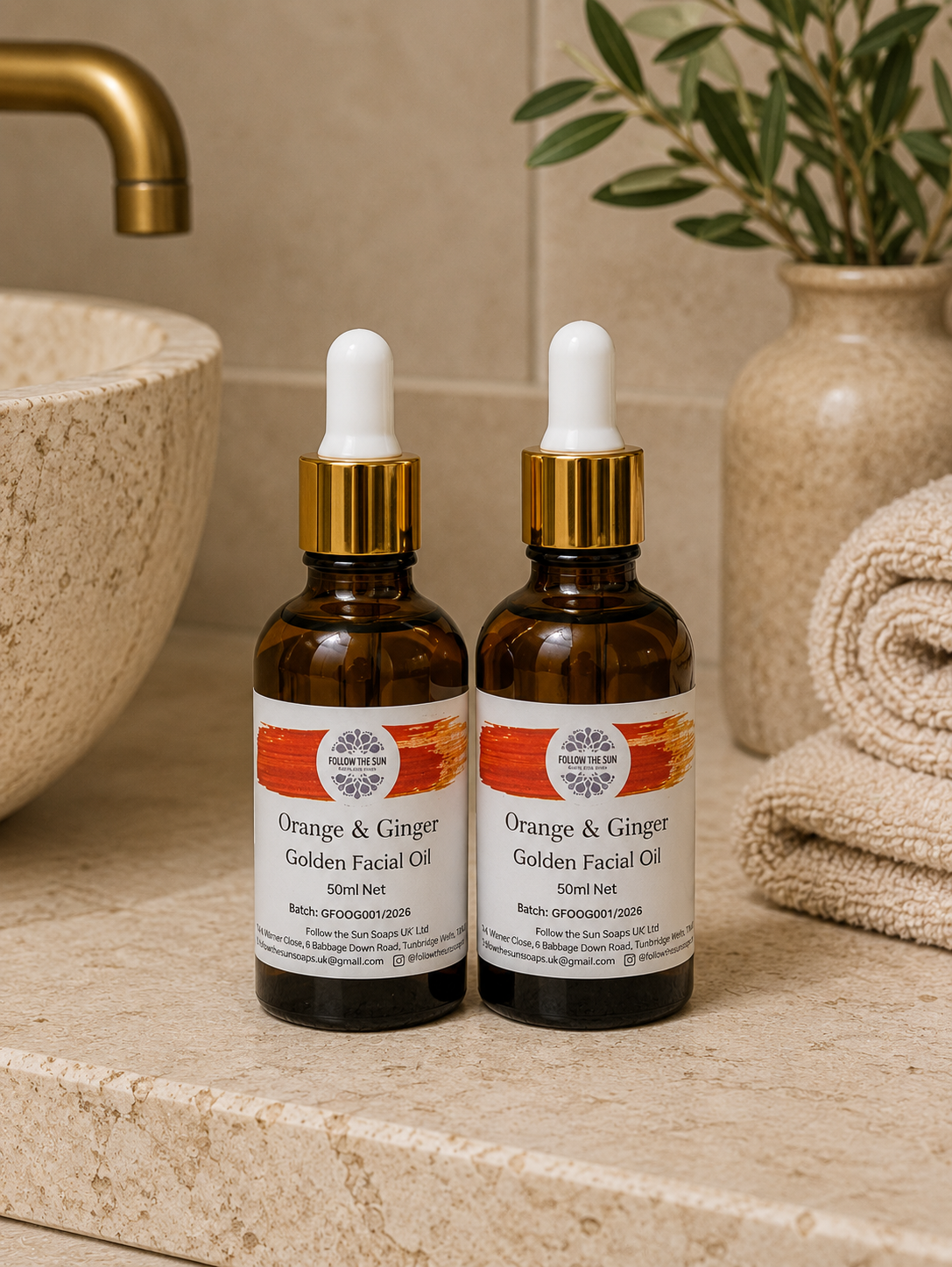 Golden Facial Oil, Orange & Ginger