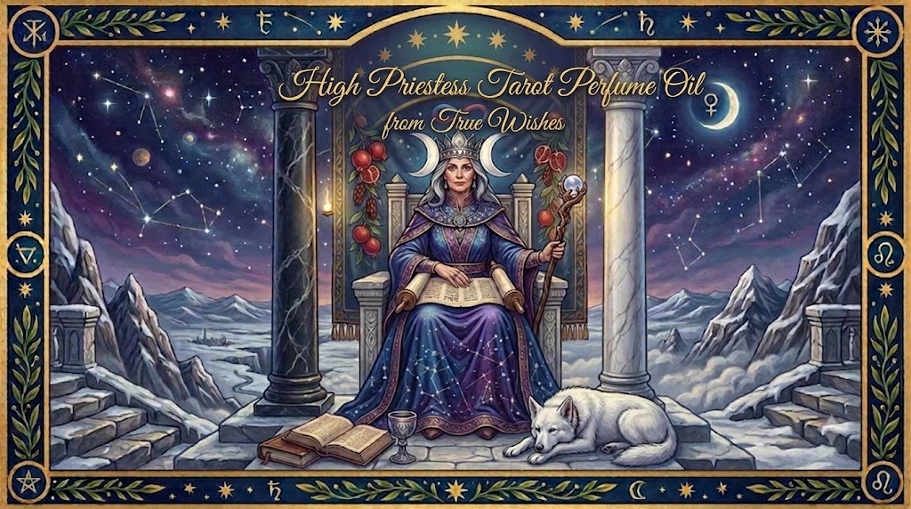 High Priestess Tarot Perfume Oil: Unlock the Mysteries Within. Bottle 10 ml.