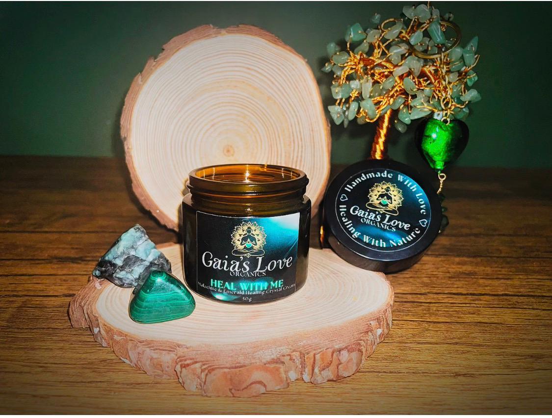 Gaia's Love Organics ♡ Heal with ME Crystal Healing Cream 50g