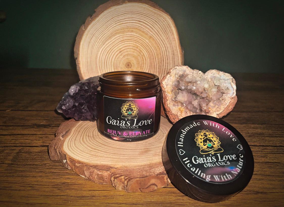 Gaia's Love Organics ♡ Rejuv & Elevate Crystal Healing Cream 50g