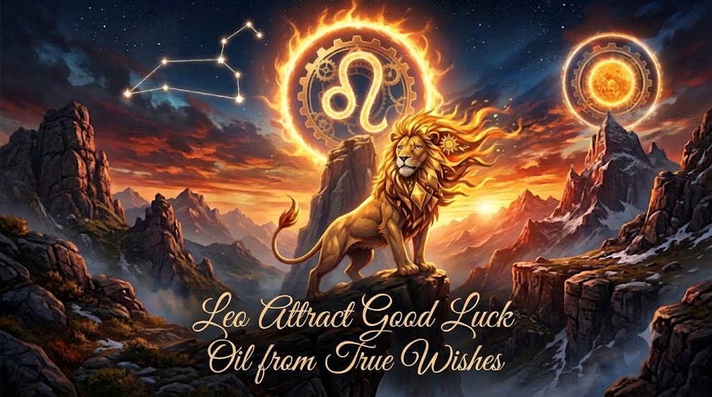 Leo Attract Good Luck Oil: Channeling Charisma, Fortune, and Spiritual Renewal  10ml