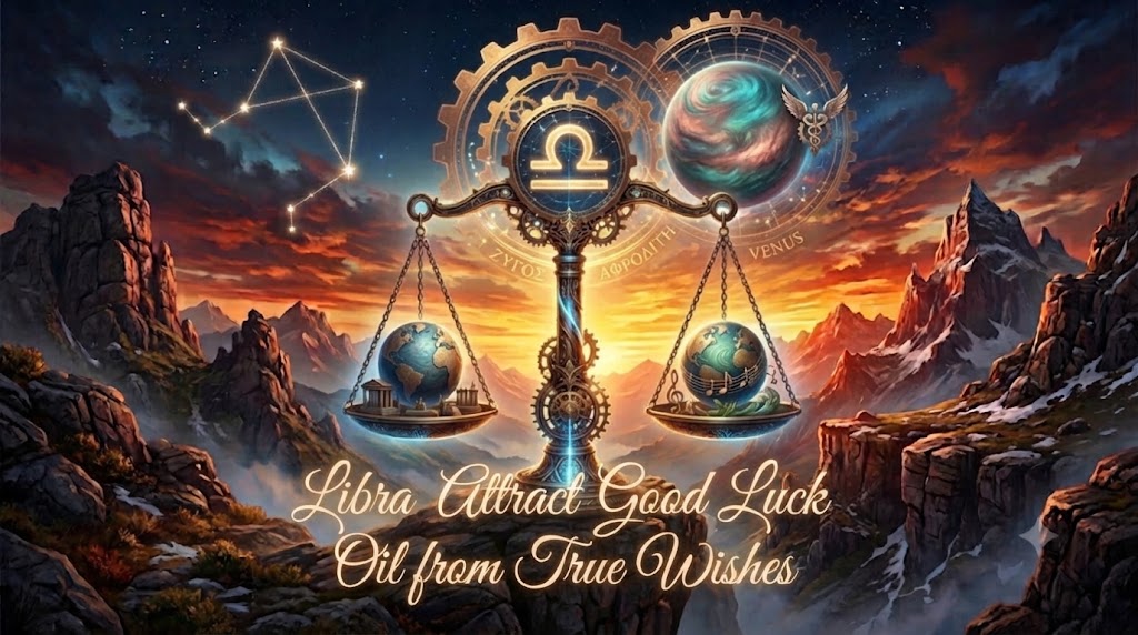 "Libra Attract Good Luck Oil: Elevate Your Spiritual Stability, Success, and Business Prosperity" 10ml