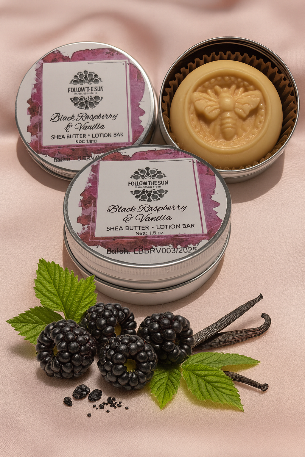 Lotion Bar, Black Raspberry & Vanilla