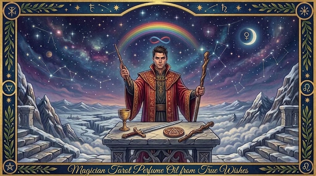 Magician Tarot Perfume Oil: Channeling Mastery and Transformation. Bottle 10 ml.
