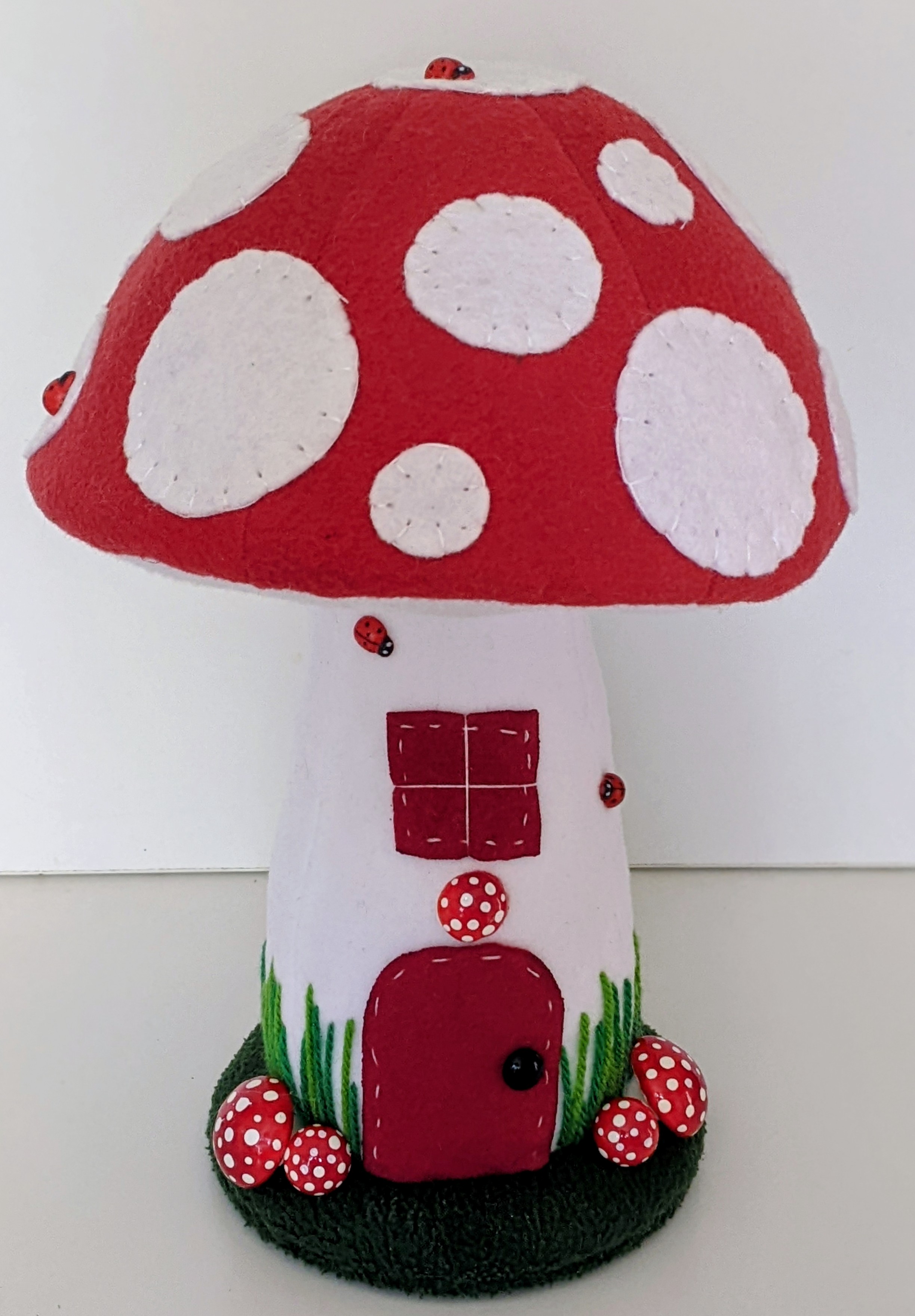 Enchanting Toadstool House, Felt and Fleece.