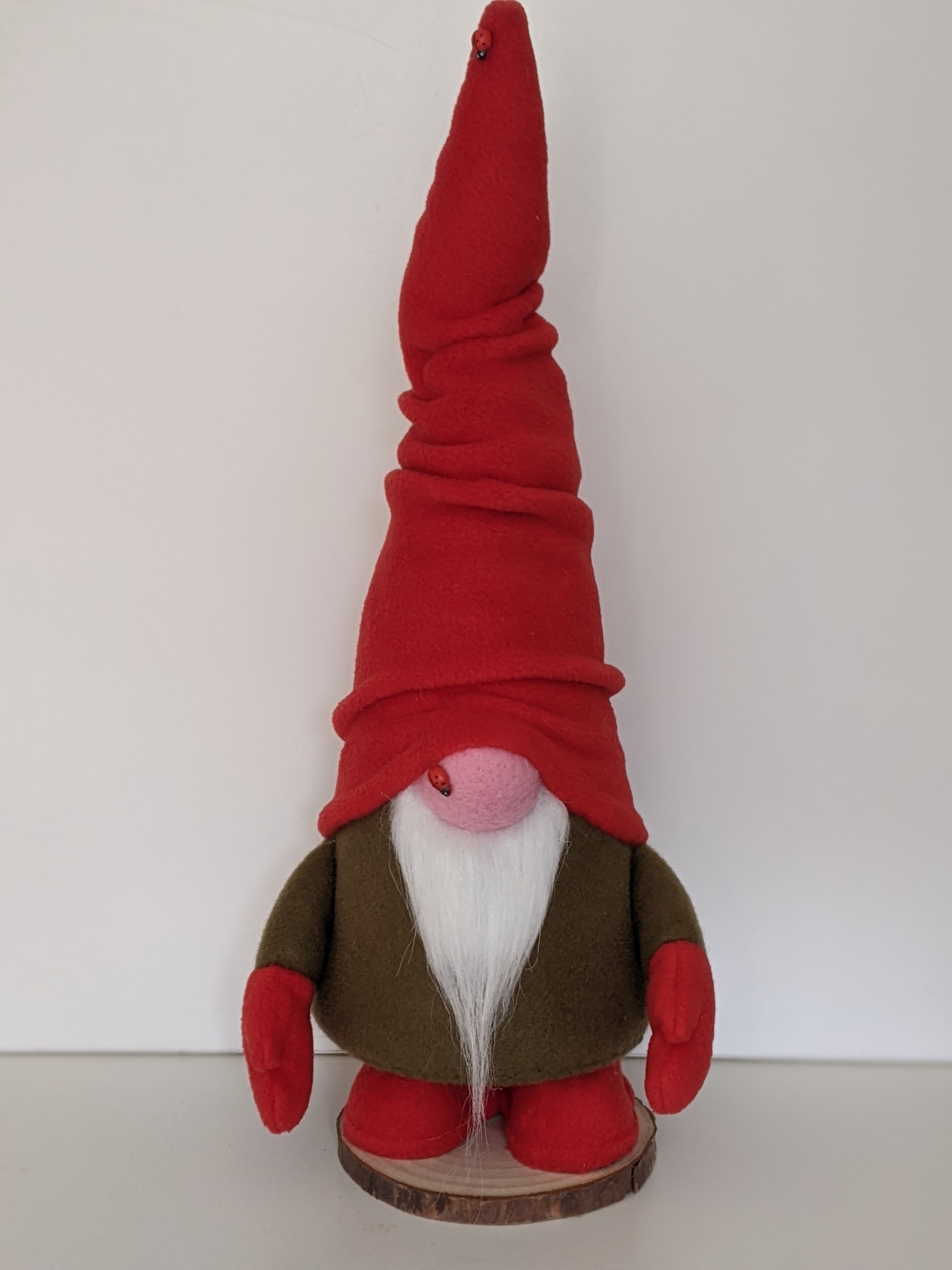 Gnome looking for Adoption, Felt and Fleece