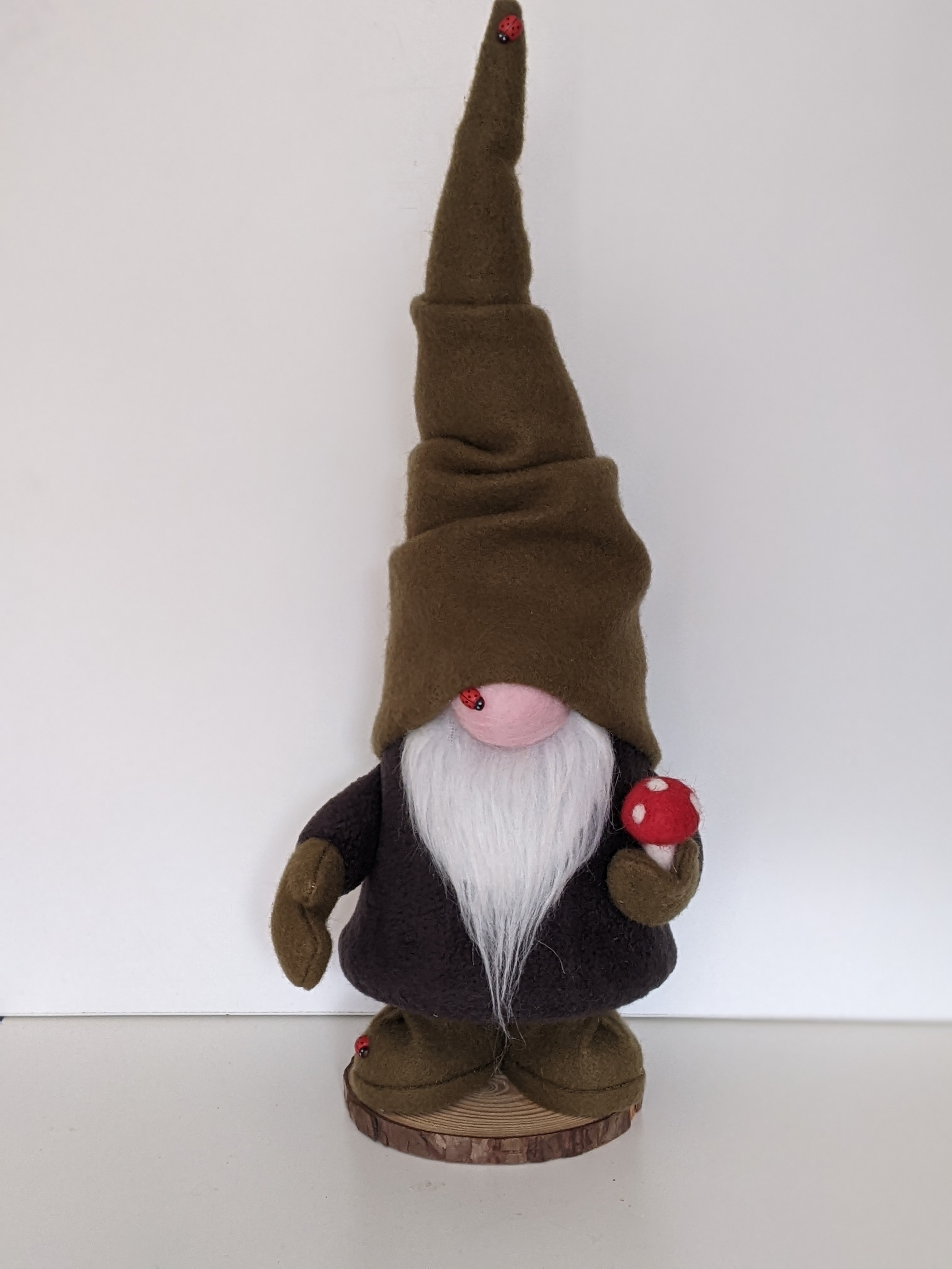 Gnome looking for Adoption, Felt and Fleece