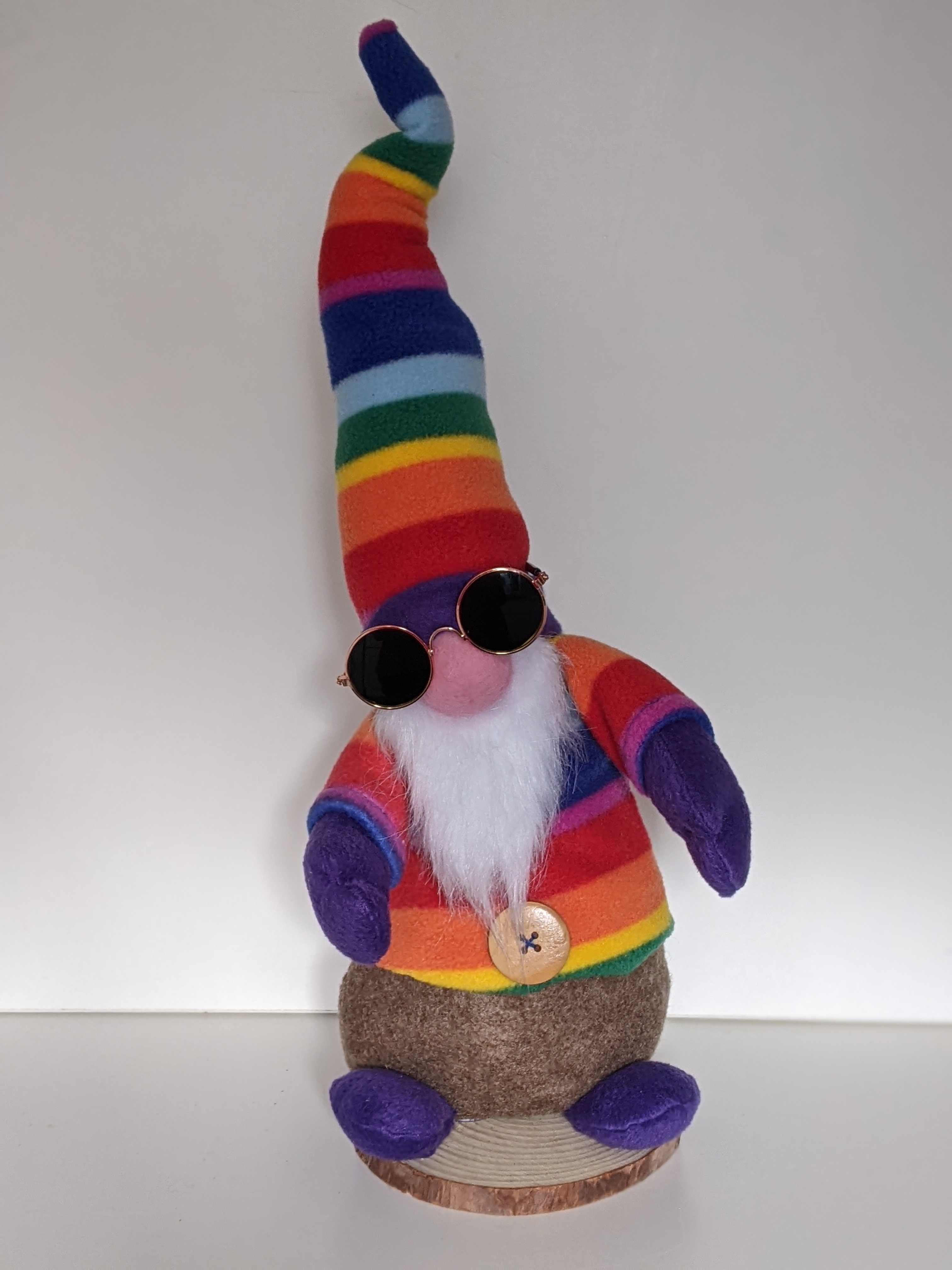 Hippie Gnome, Felt and Fleece