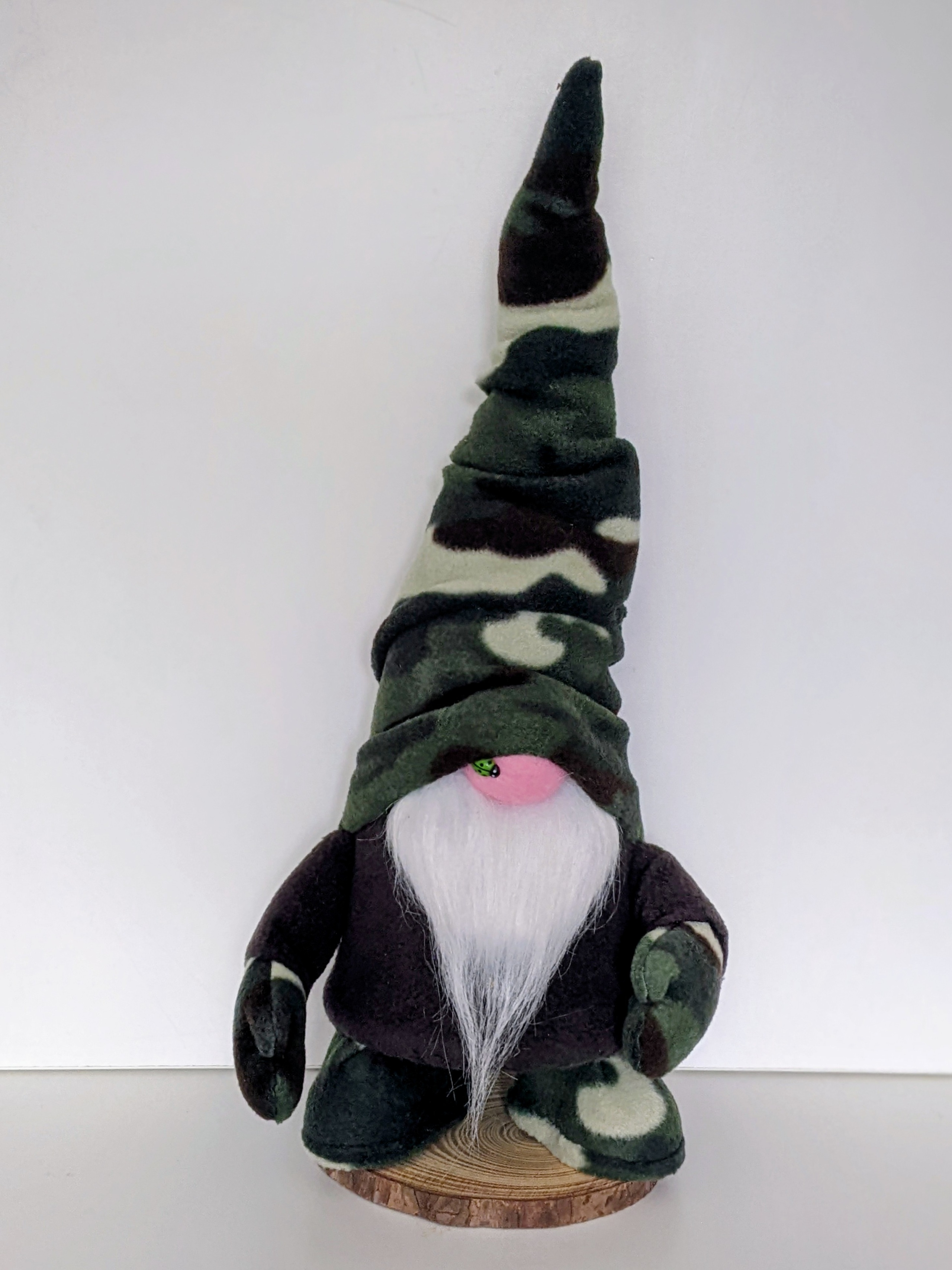 Gnome looking for Adoption, Felt and Fleece