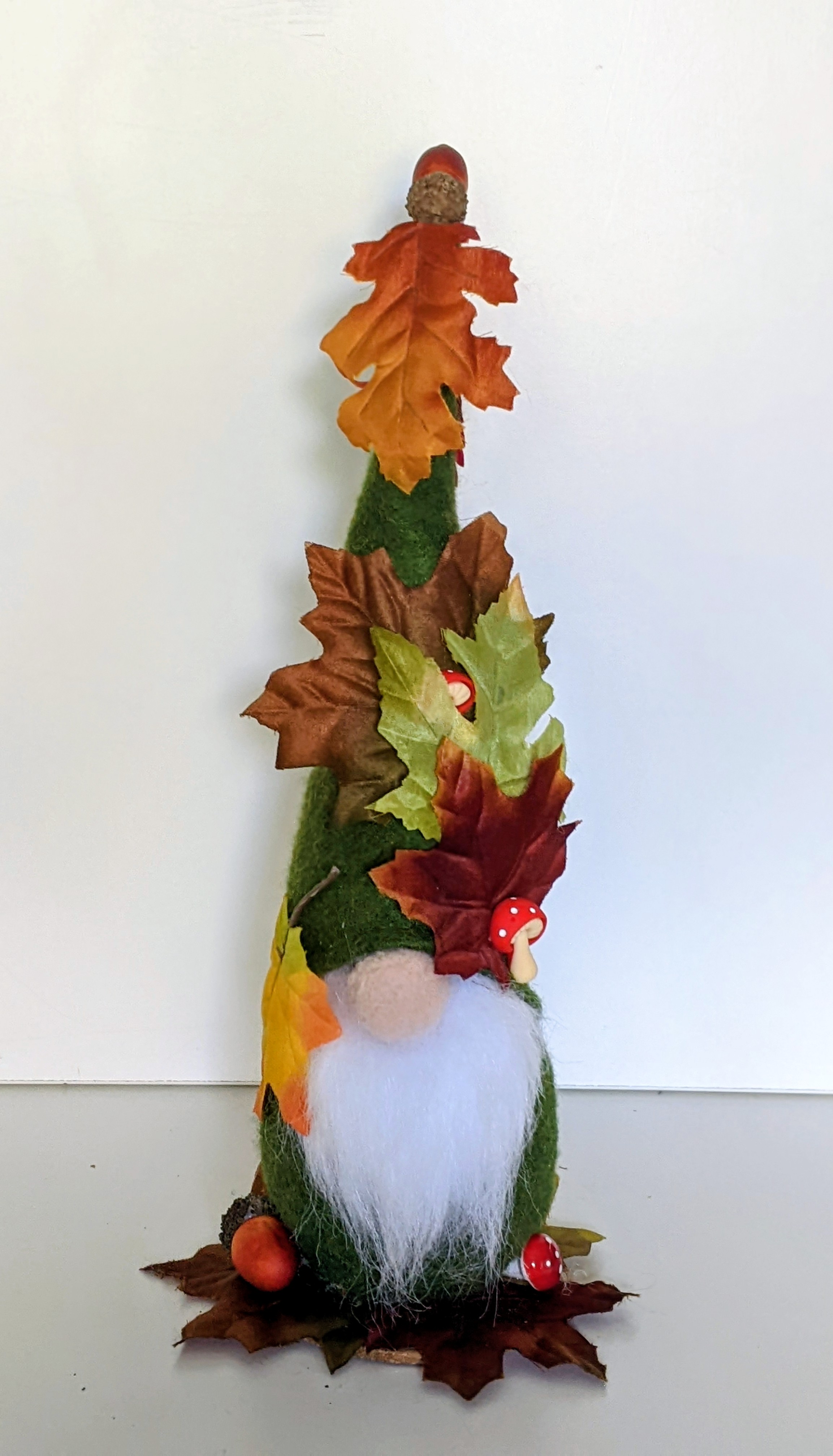 Autumn Woodland Gnome, Felt and Fleece