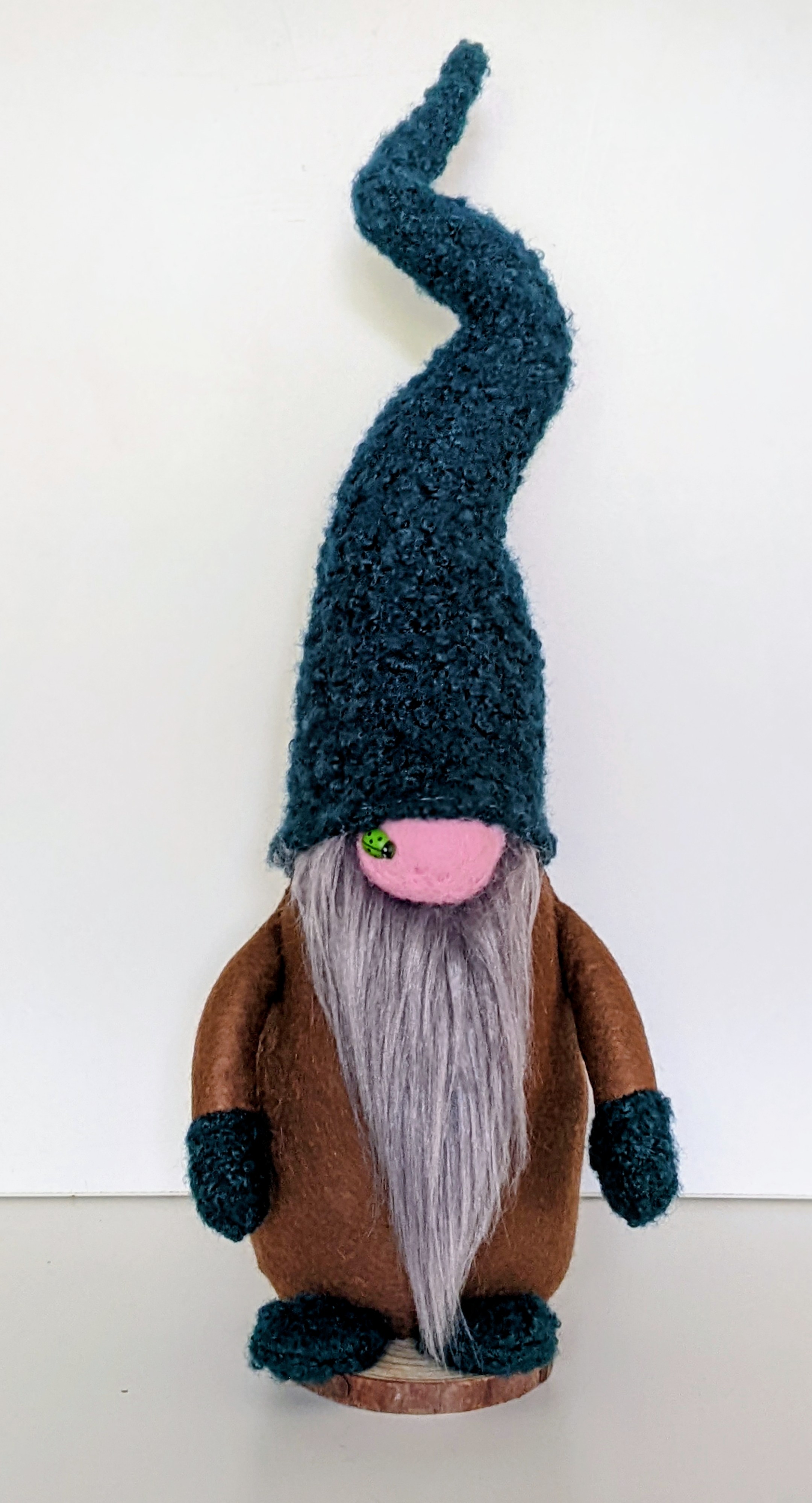 Charming Gnome, Felt and Fleece.