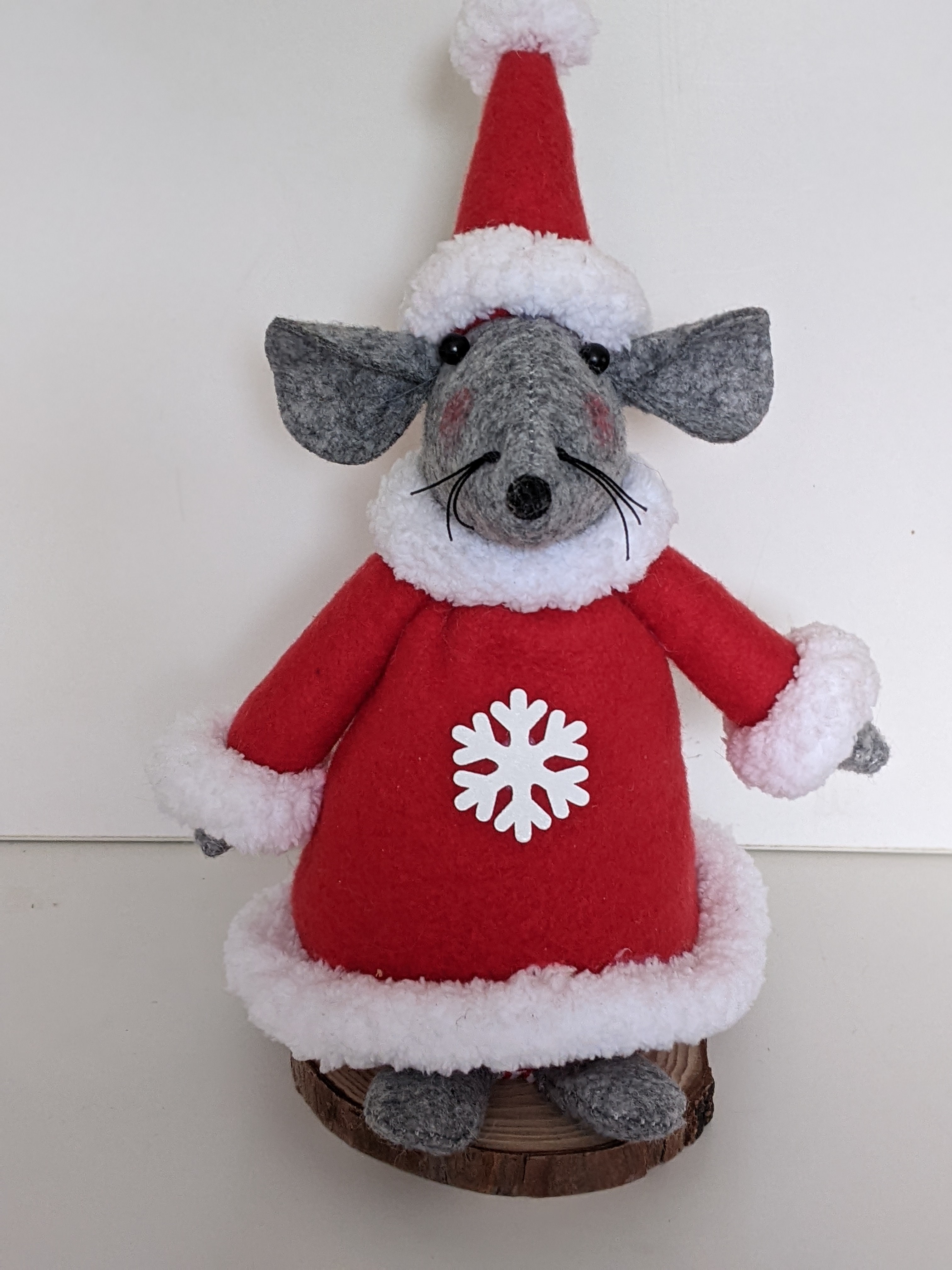 Mrs. Mouse. Felt, Fleece.