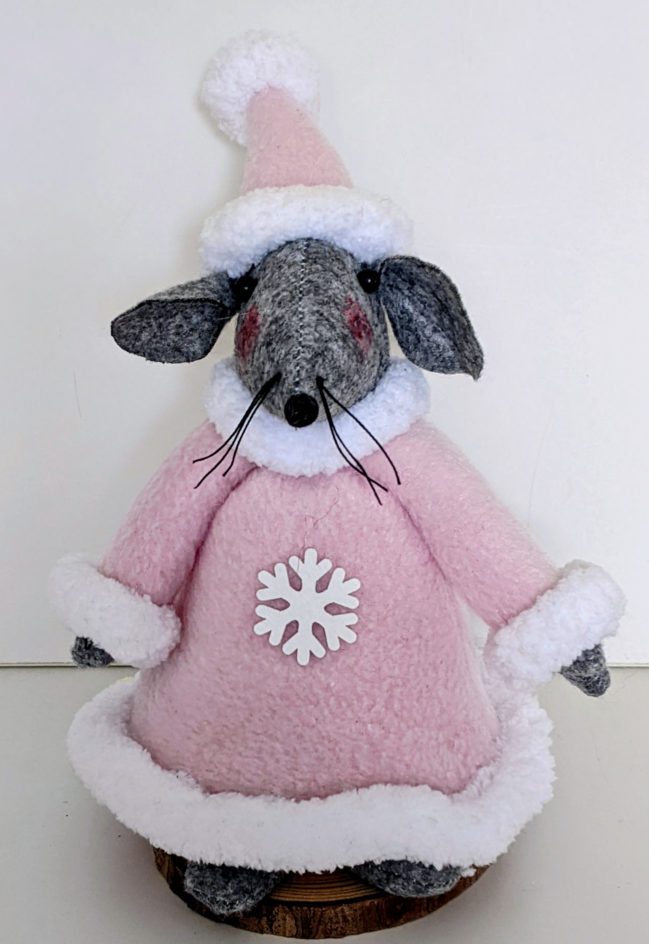 Mrs. Mouse. Felt, Fleece