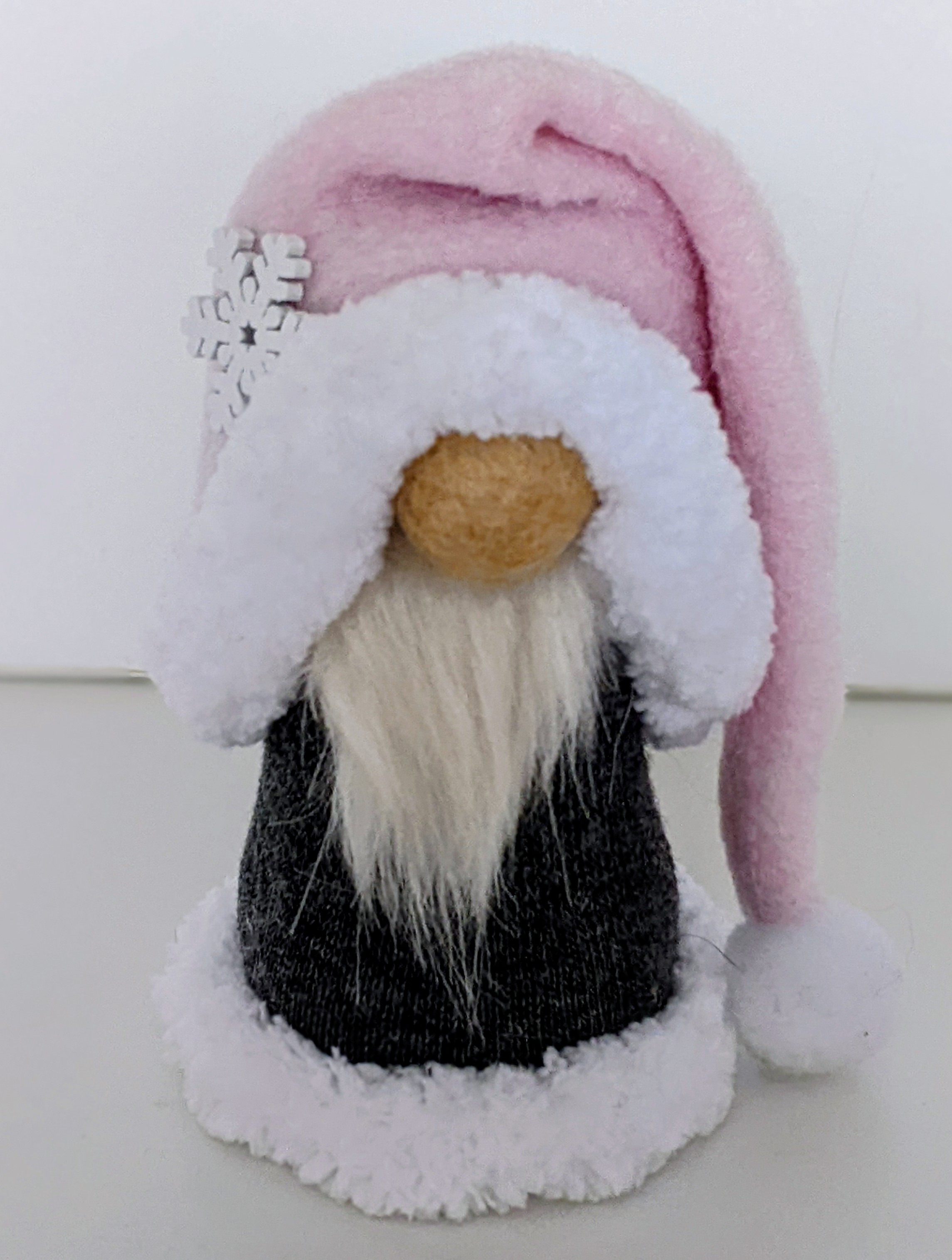 Small Christmas Gnome. Knitted, Fleece.