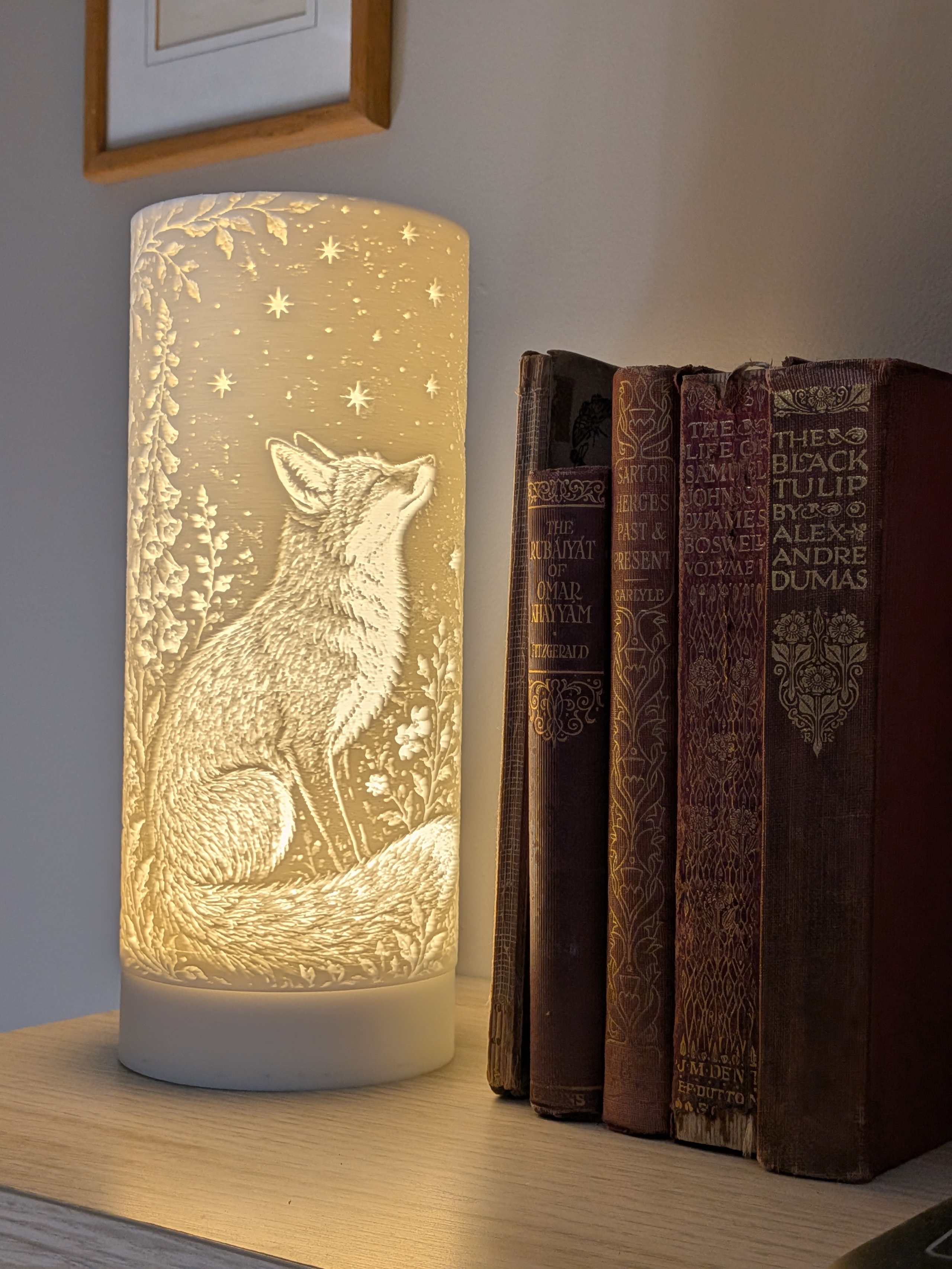Rechargeable Moon Gazing Fox Night Light