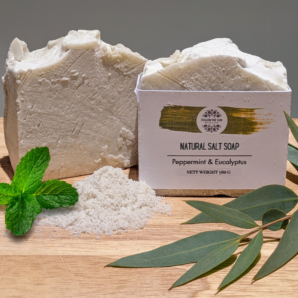 Natural Salt Soap, Peppermint & Eucalyptus