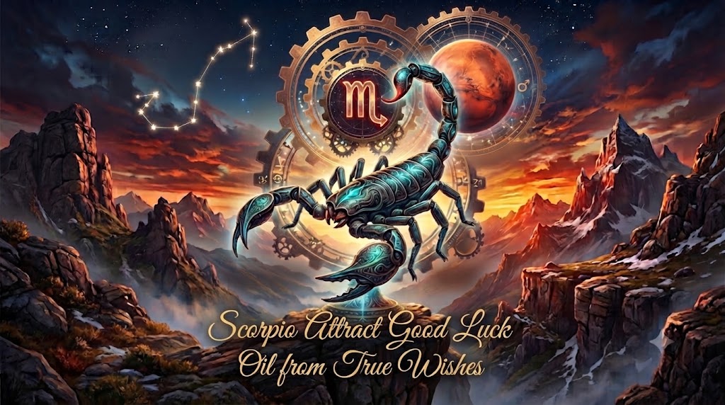Scorpio Attract Good Luck Oil: Channeling the Depths of Your Zodiacal Power 10ml