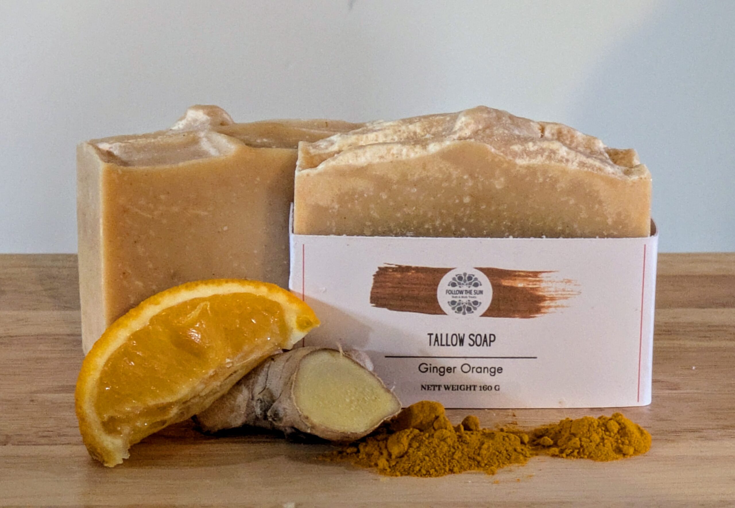 Tallow Soap, Ginger Orange