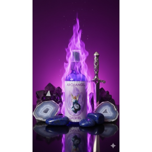 Archangel Zadkiel Aura Spray – Divine Compassion, Freedom & Emotional Healing Mist 100ml