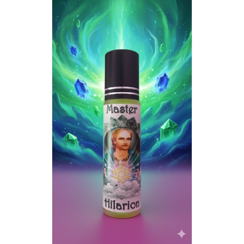 Hilarion Ascended Master Roll on 10 ml Essential Oil 5th Ray of Truth Science Vision Propserity Spirituality Religion