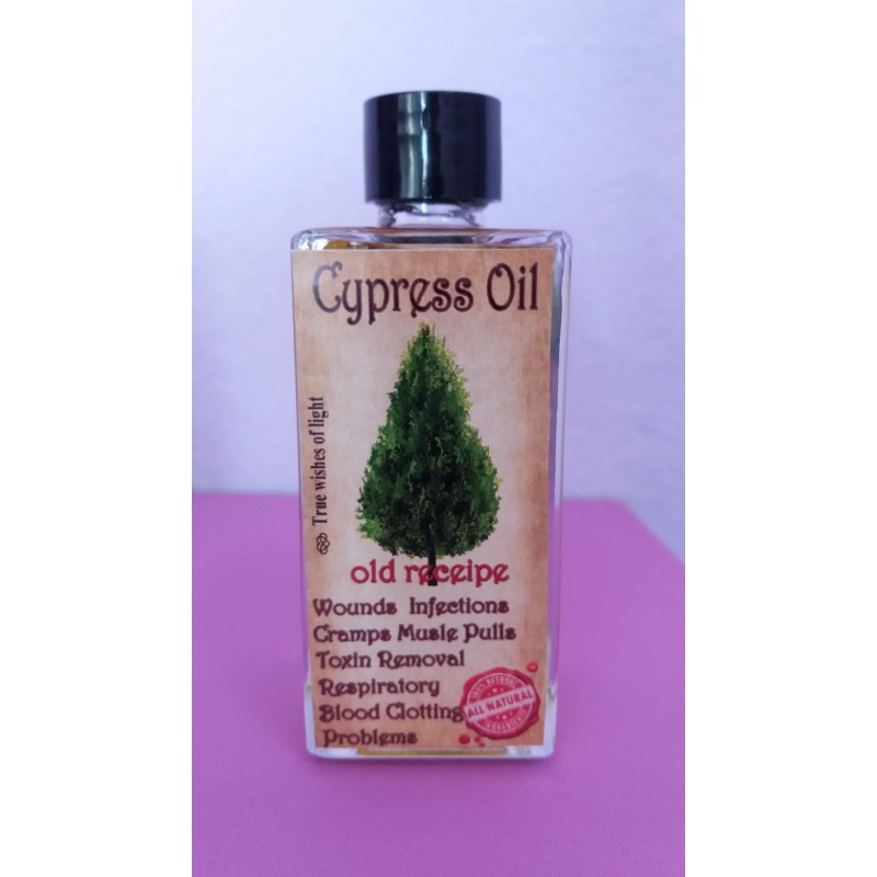 Cypress Oil Infused in Pure Greek Olive Oil - Holistic Therapy for Mind, Body, and Skin Renewal. Grecian Serenity 50 ml