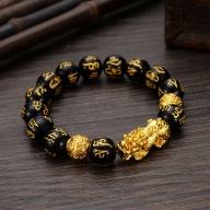 Feng Shui Pixiu Dragon of Wealth Bracelet + Triple Casting