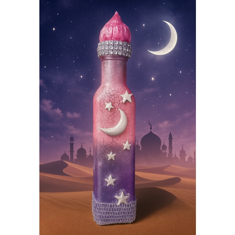 Moonlit Secrets – A Mystical Craquelure Bottle