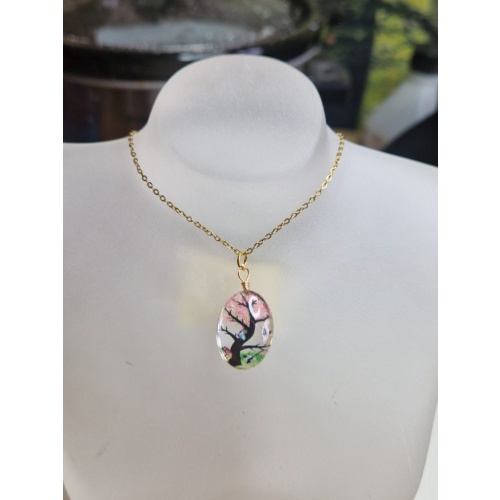 Dried flowers cabachon