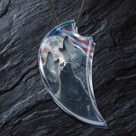 Wolf necklace pendant