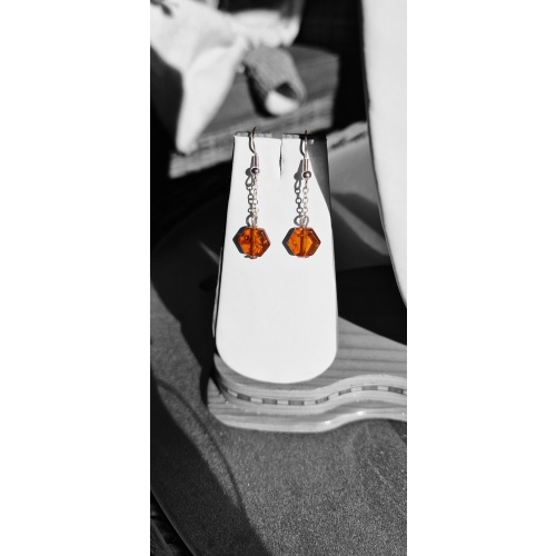 Amber earrings (Miel d’ Ambre)