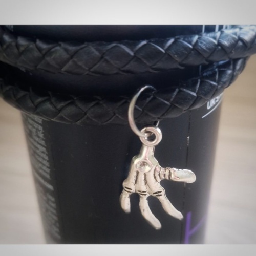 Chunky leather mans bracelet