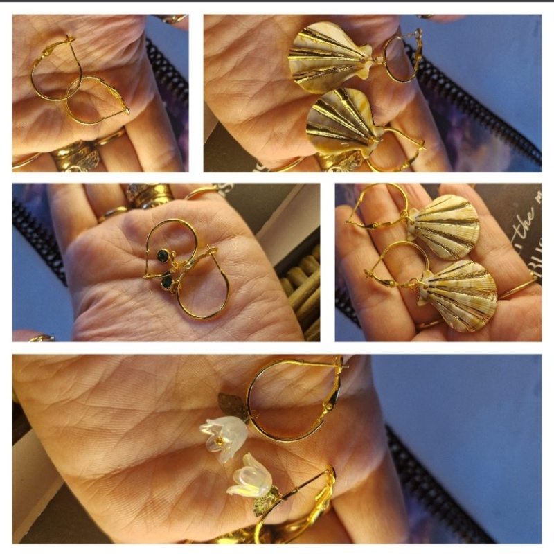 5 in 1 hoop earrings