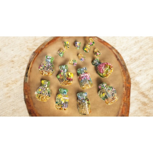 Bloom Bottles – Dried Flower Resin Mini Vial with Lid