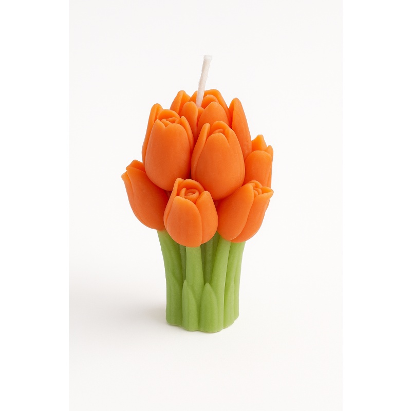 Tulips candle bouquet set of 3