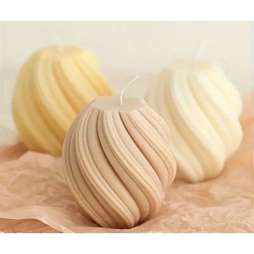 Modern spiral candles 3pcs