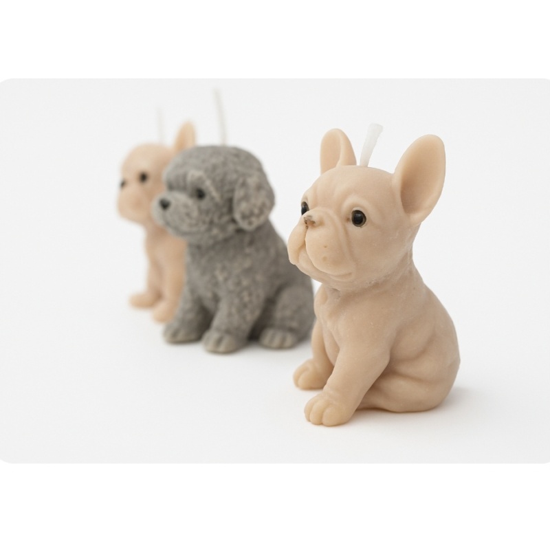 Dog Shaped Soy wax candles
