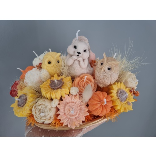 Autumn Harmony-Handmade Candle Basket