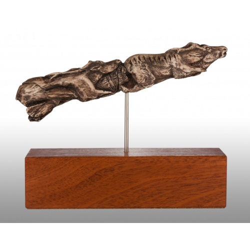 Swimming Reindeer sculpture