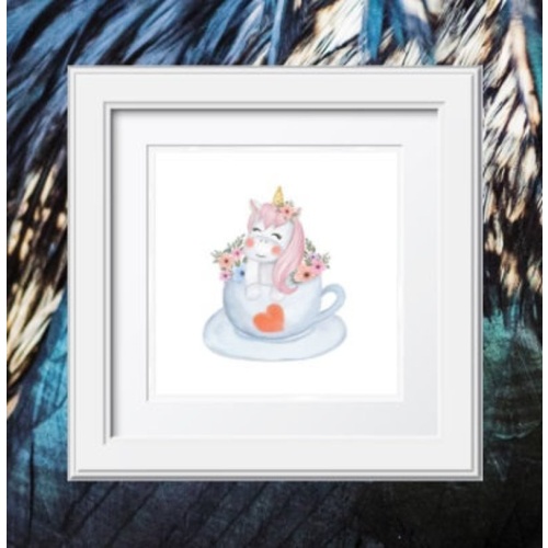 Unicorn in Cup nursery décor