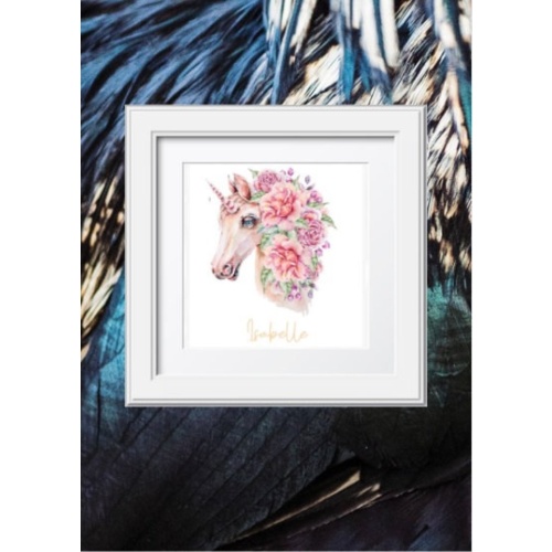 Personalised Unicorn print