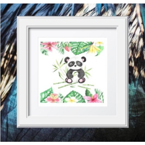 nursery decor, kids room, decor, framed prints, Panda, animal prints