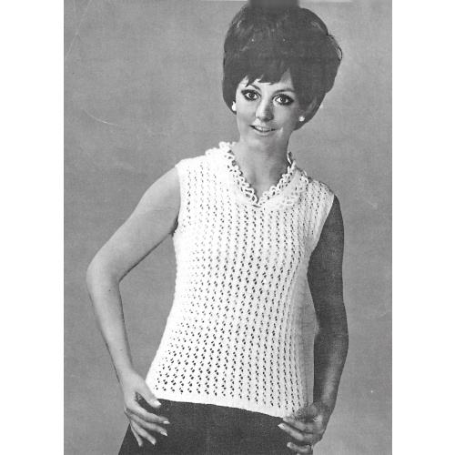 Vintage 2 Women's Sun Tops Knitting Pattern